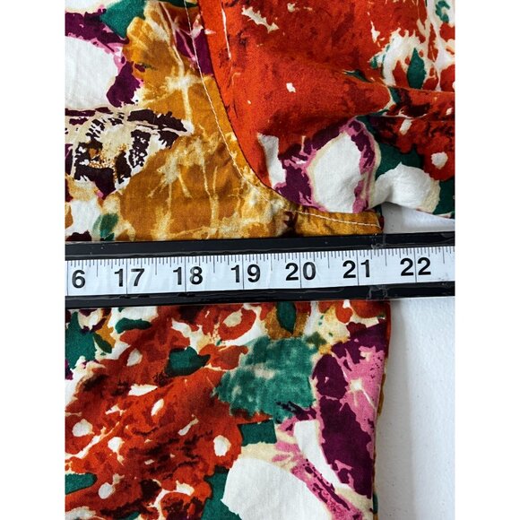 Coldwater Creek Women’s Large Floral Cotton Shirt Jacket Multicolor - Picture 9 of 14